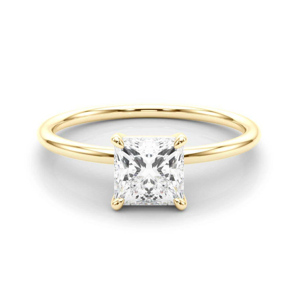 Solitaire Princess Diamond Engagement Ring