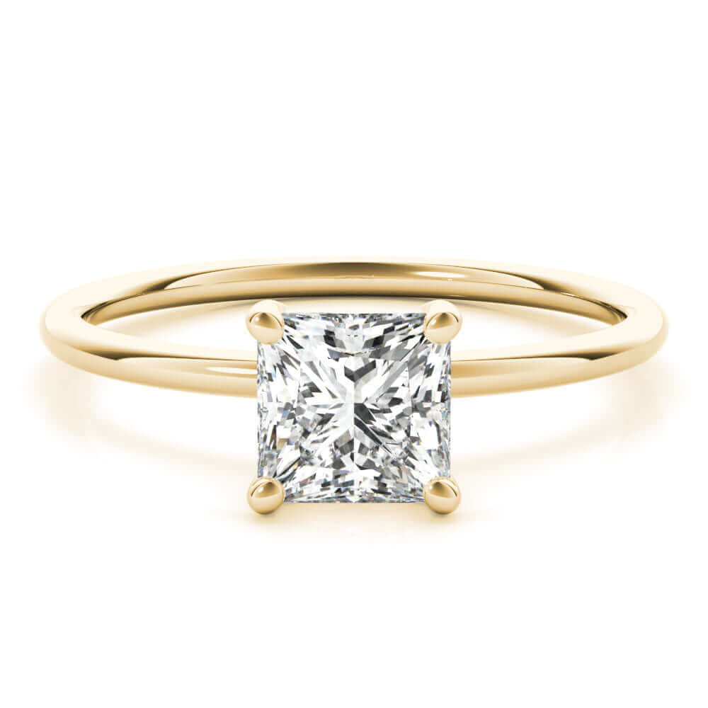Solitaire Princess Diamond Engagement Ring