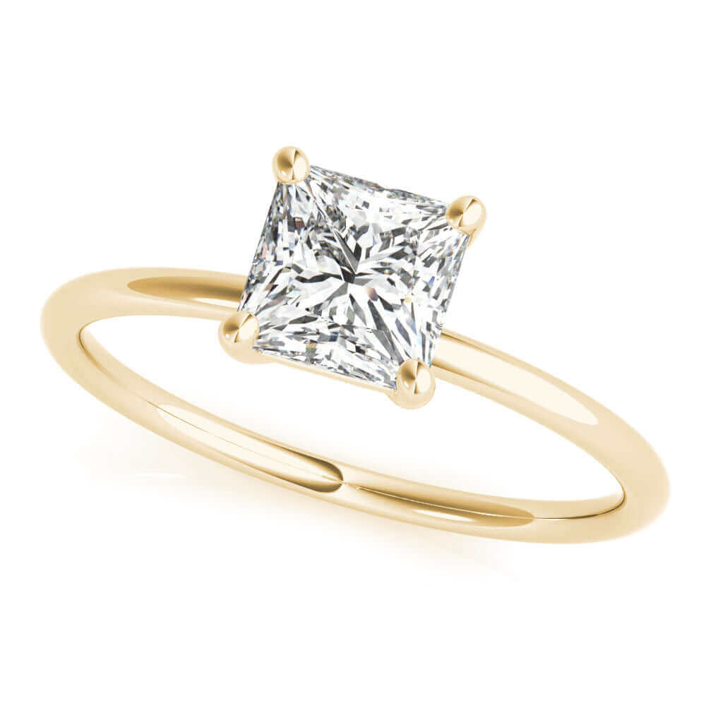 Solitaire Princess Diamond Engagement Ring