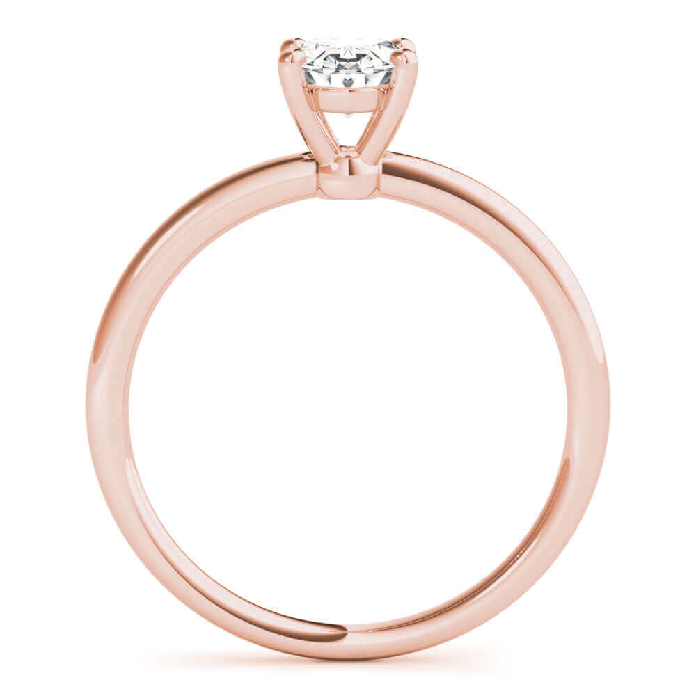 Solitaire Oval Lab Grown Diamond Engagement Ring