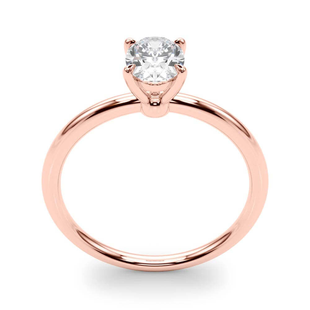 Solitaire Oval Lab Grown Diamond Engagement Ring