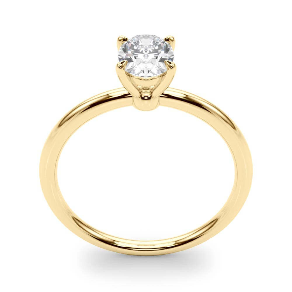 Solitaire Oval Lab Grown Diamond Engagement Ring