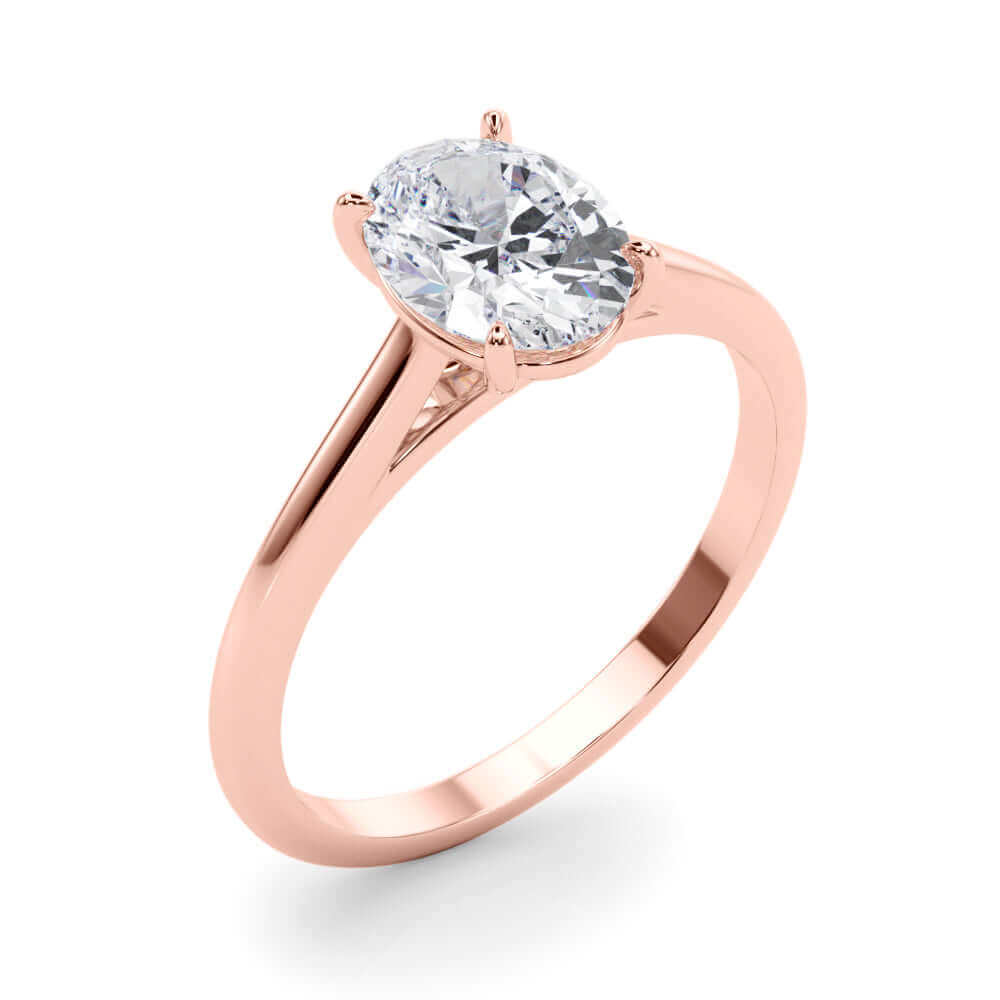 Oval Lab Grown Diamond Engagement Ring