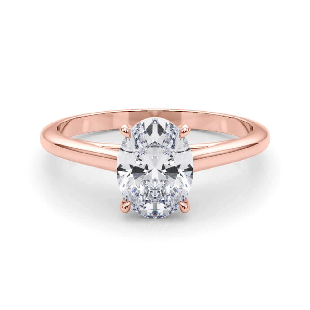 Oval Lab Grown Diamond Engagement Ring