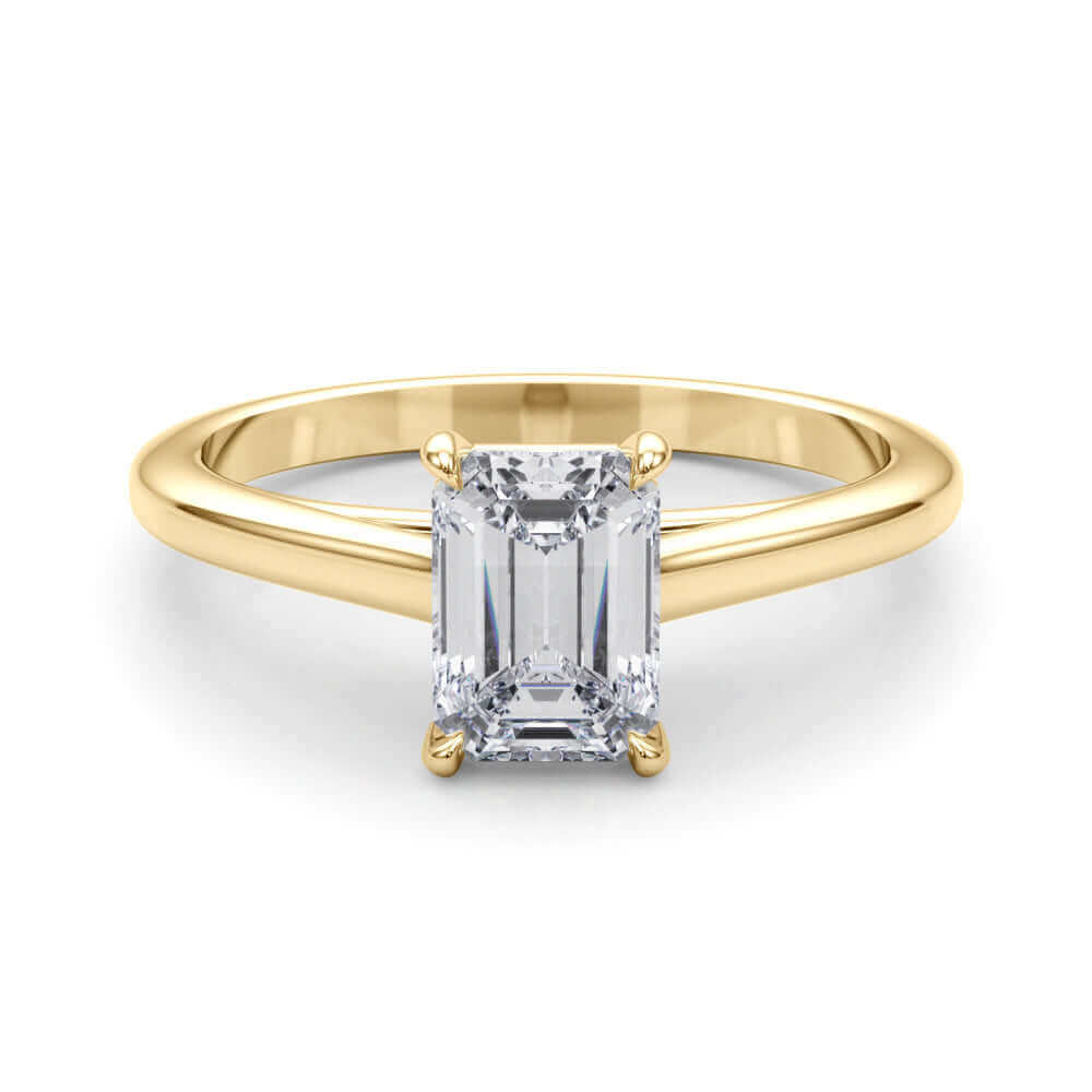 3 Carat Emerald Cut Diamond Engagement Ring