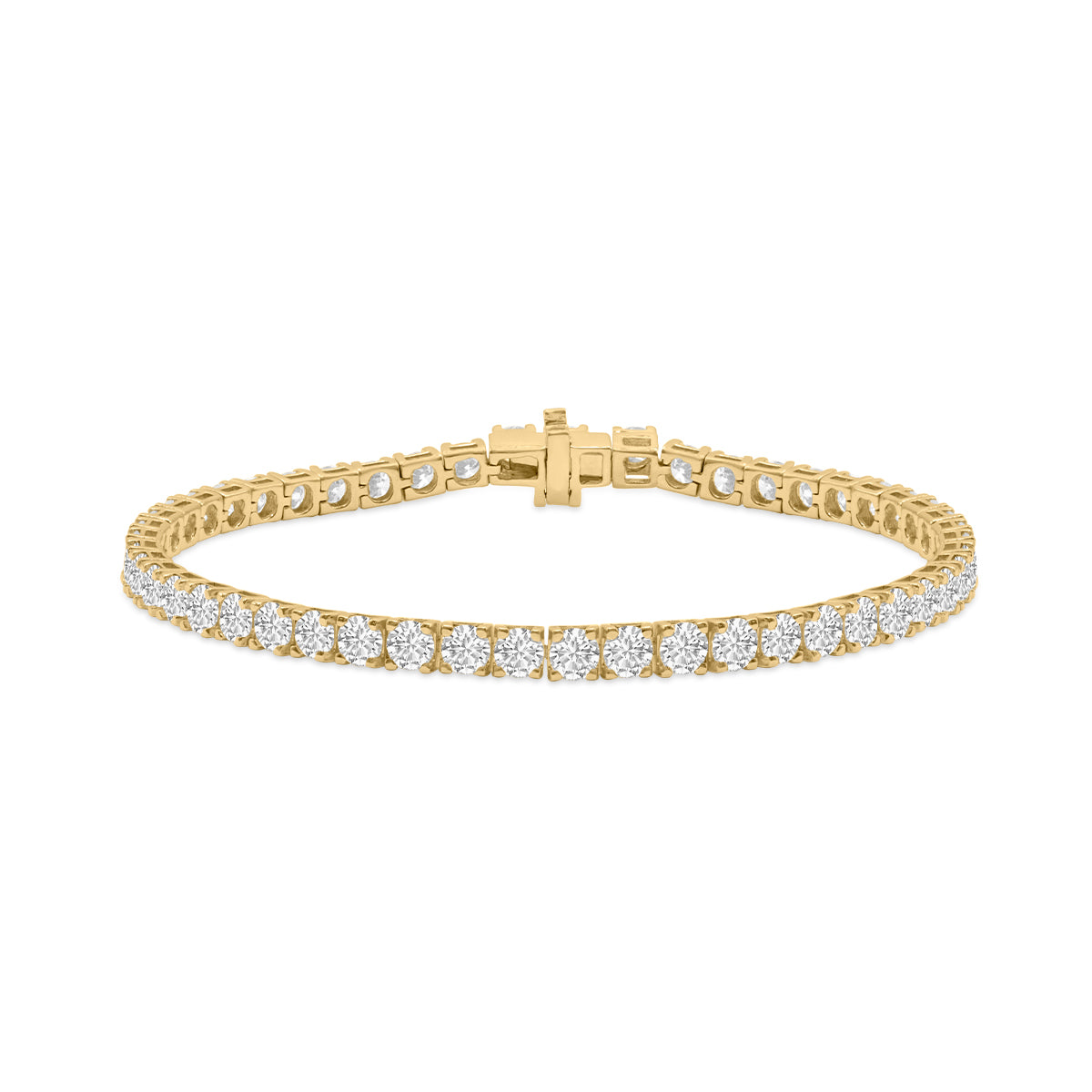 Lab-Grown Diamond 4-Prong Setting Straight-Line Tennis Bracelet