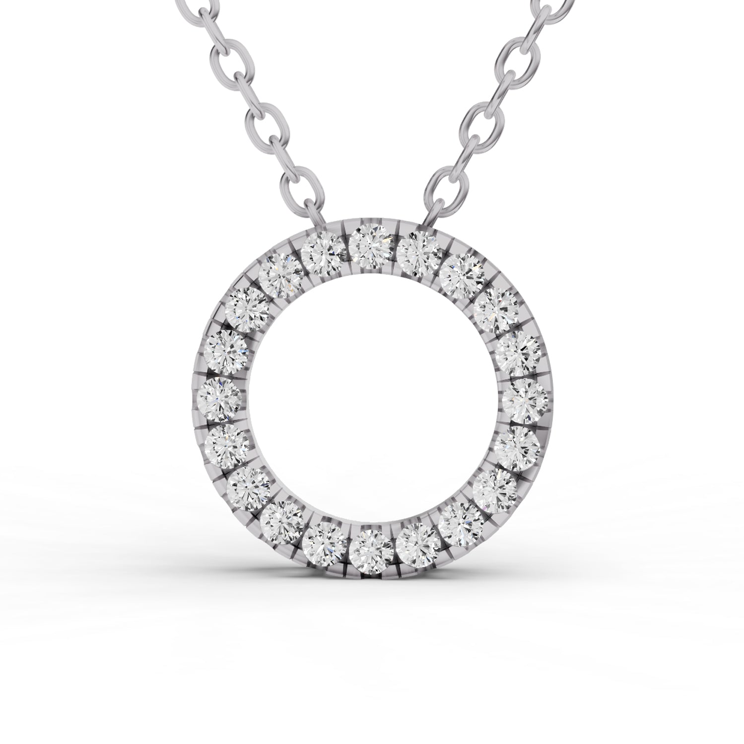 Lab Grown Diamond Basic Circle Pendant