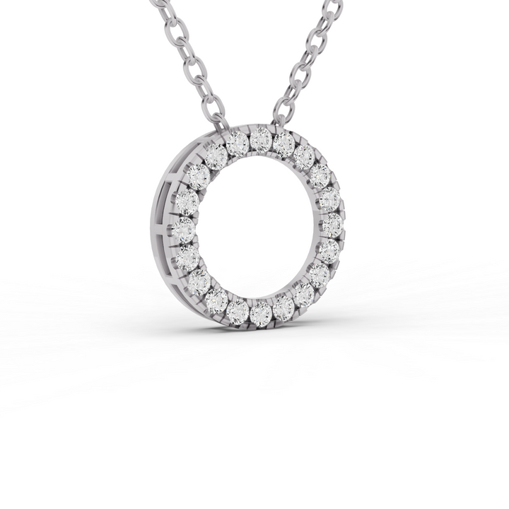 Lab Grown Diamond Basic Circle Pendant