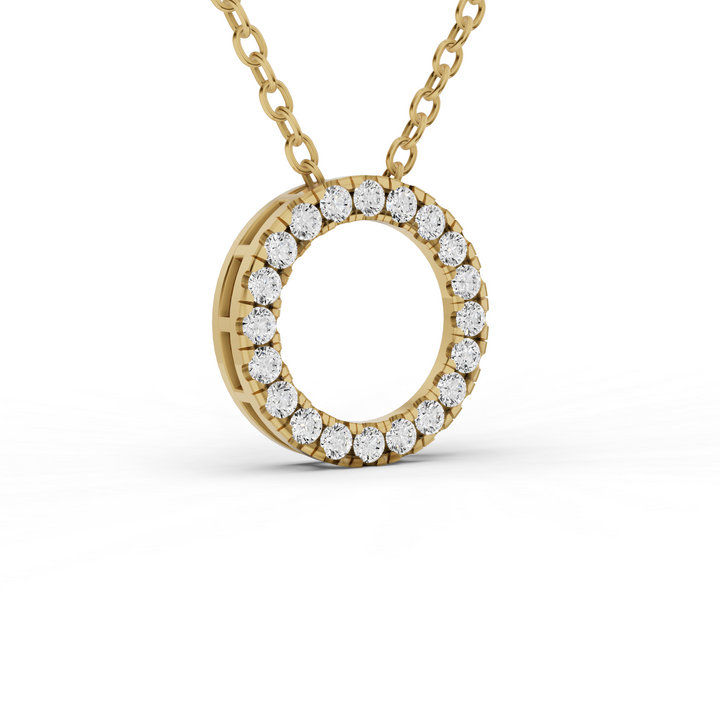 Lab Grown Diamond Basic Circle Pendant