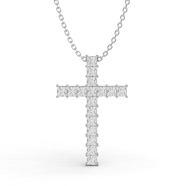 Princess Diamond Pendent in 14K WG