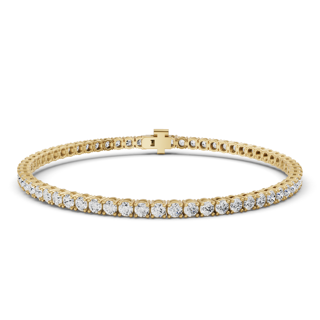 Lab Grown Diamond Straight-Line Tennis Bracelet