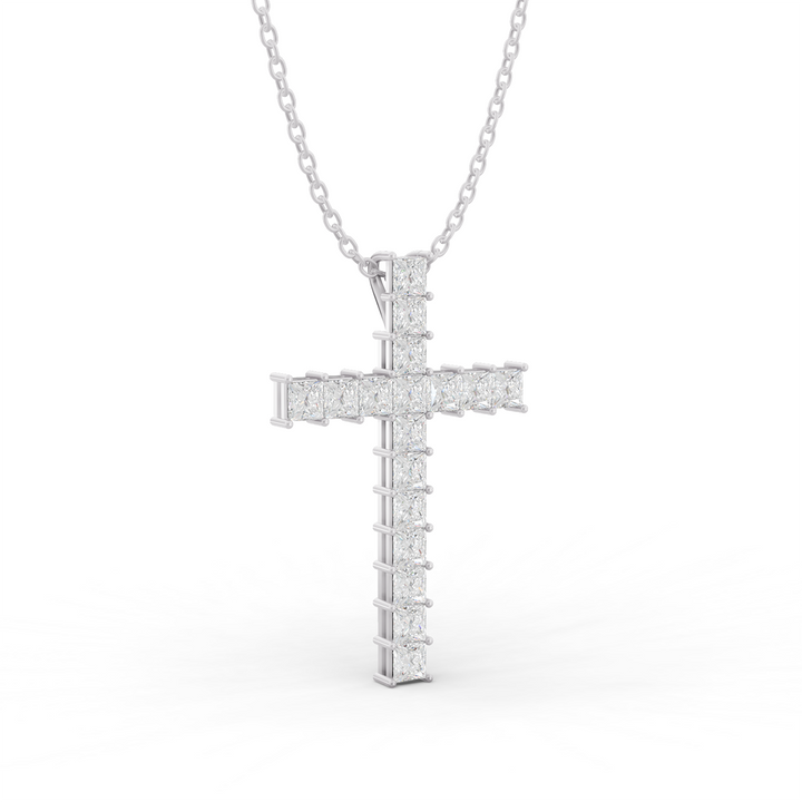 Princess Diamond Pendent in 14K WG