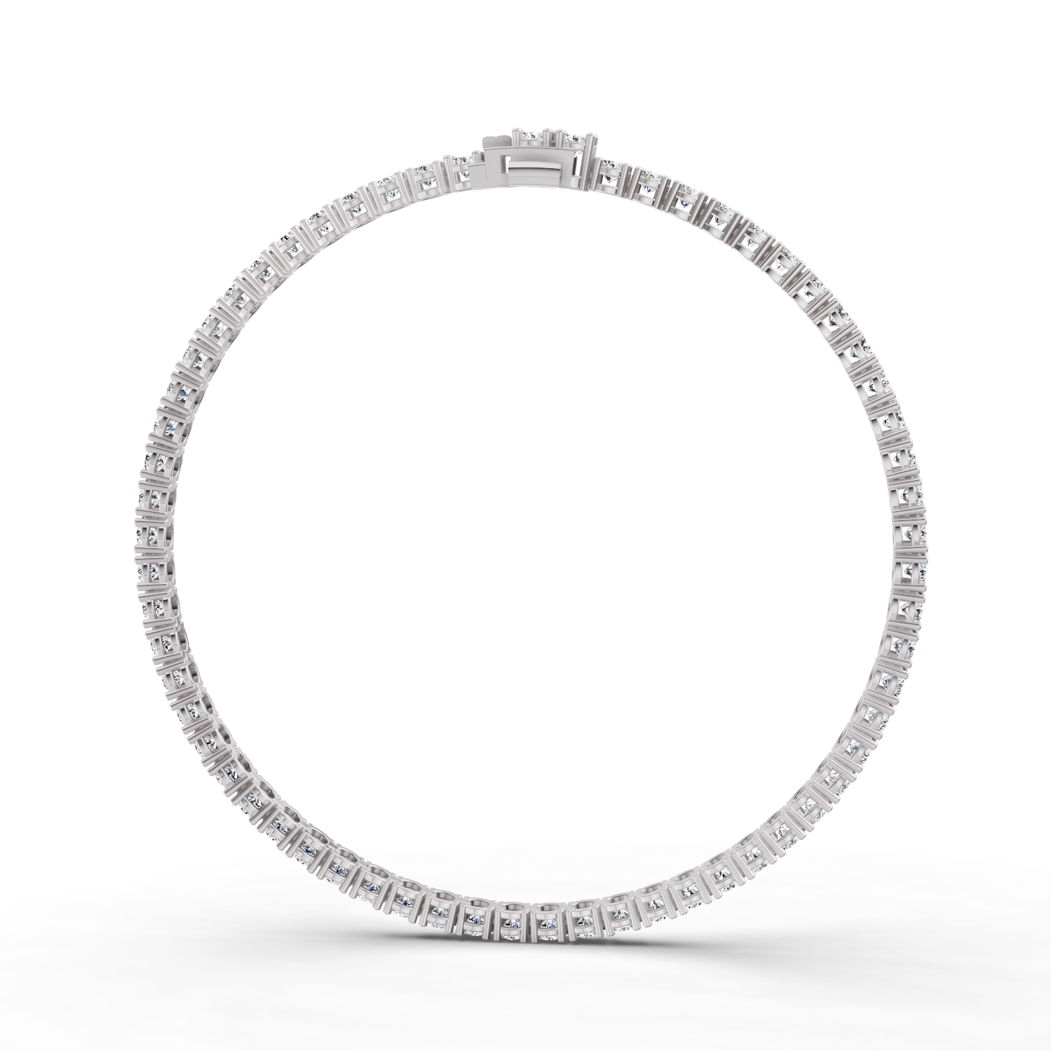 Lab Grown Diamond Straight-Line Tennis Bracelet
