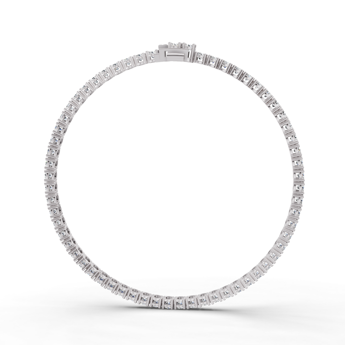 Lab Grown Diamond Straight-Line Tennis Bracelet