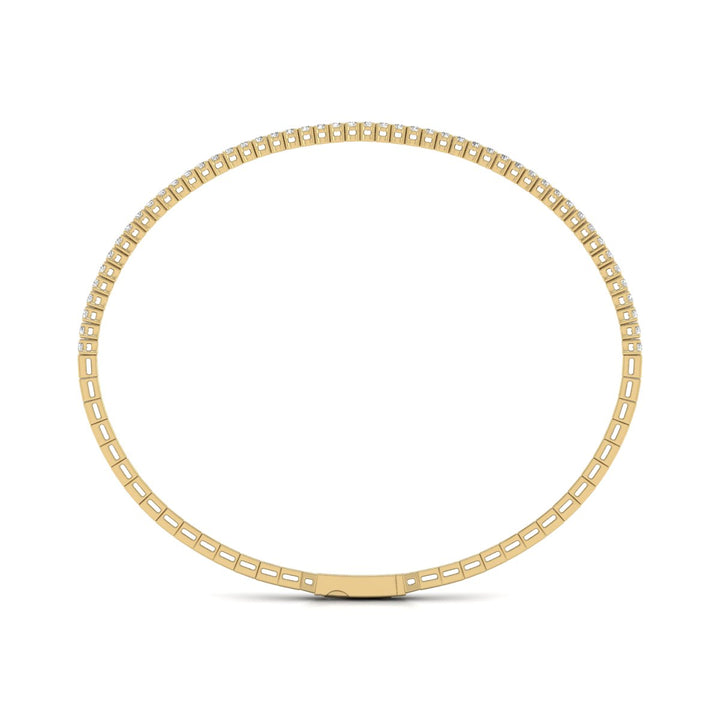 Flexible Lab Grown Diamond Bangle