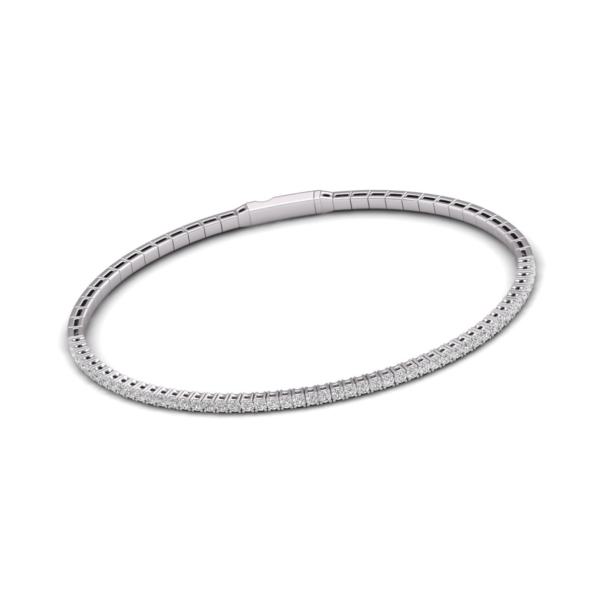 Flexible Lab Grown Diamond Bangle