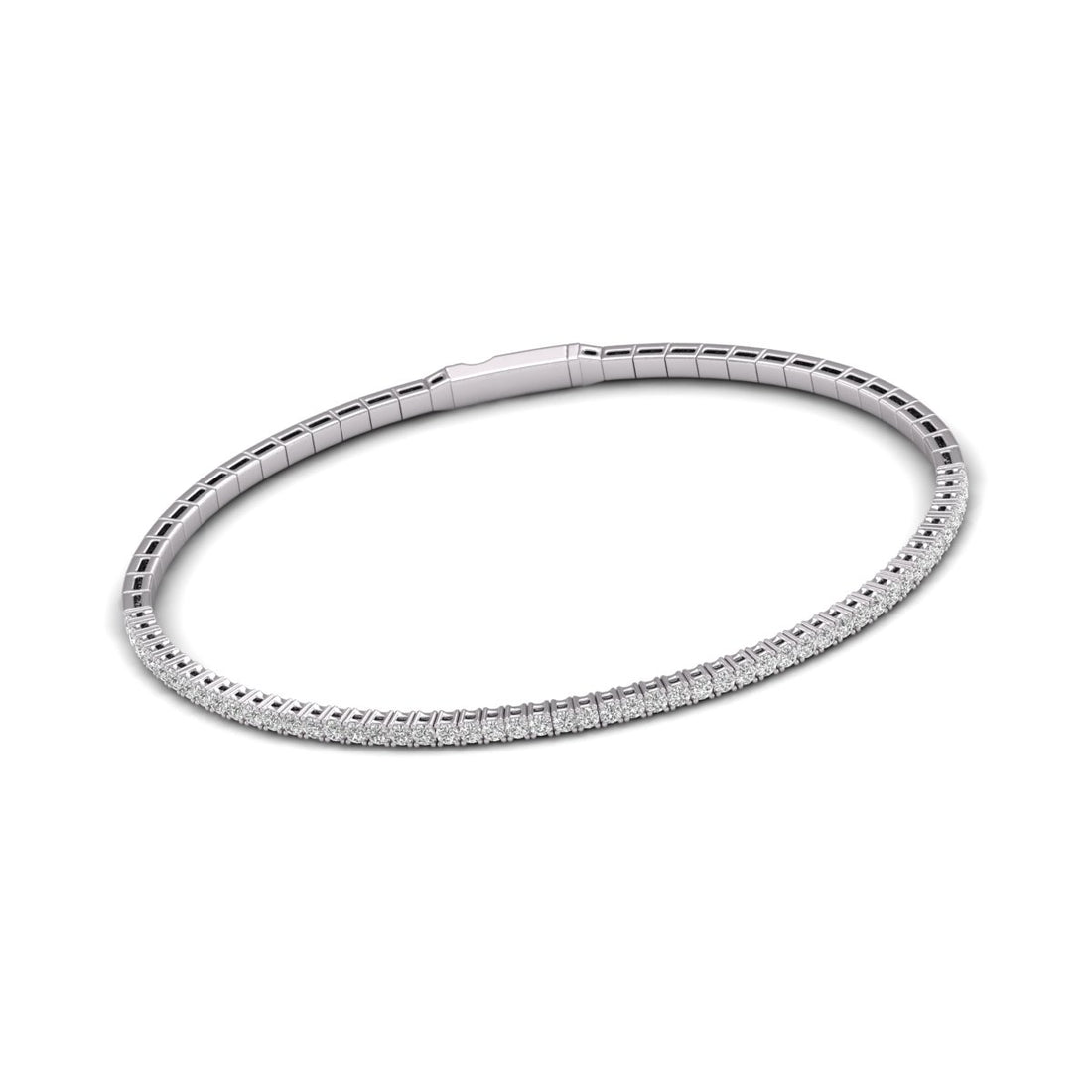 Flexible Lab Grown Diamond Bangle