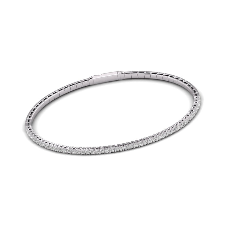 Flexible Lab Grown Diamond Bangle