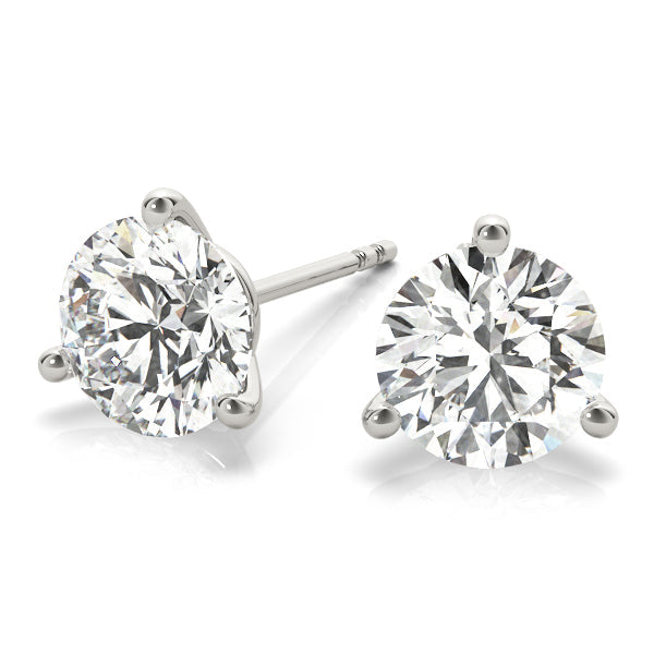 1 Carat to 6 Carat 14K Gold | IGI Certified Lab Grown Solitaire Diamond Stud Earrings