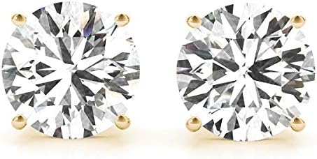 Round Lab Grown Diamond Earrings
