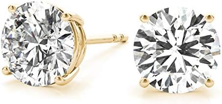 Round Lab Grown Diamond Earrings