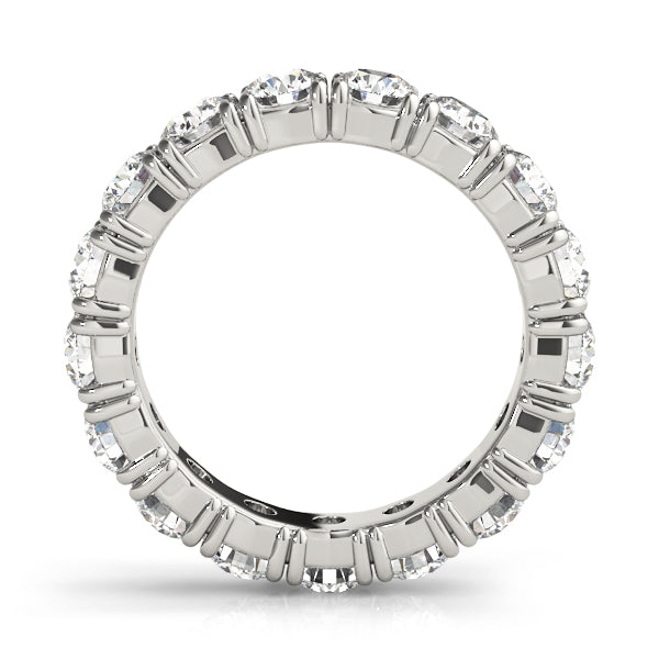 Diamond Eternity Band, Diamond Eternity Ring, 14K White Gold Diamond Eternity Band. Womens Anniversary Ring.
