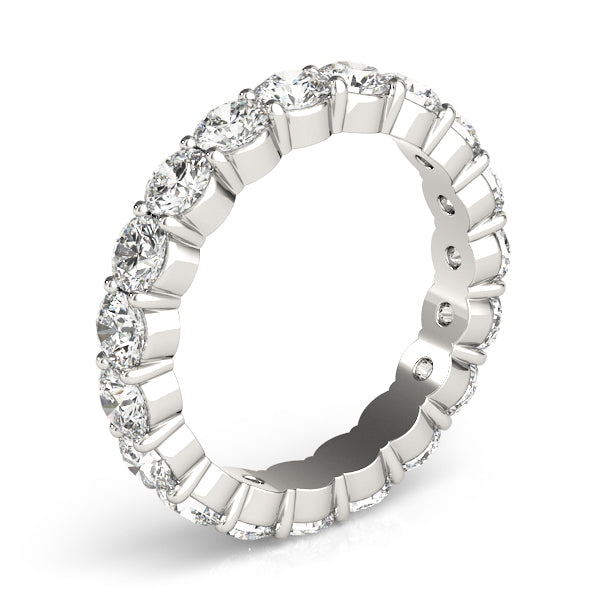 Wedding Band Diamond Eternity Band, Diamond Eternity Ring, 14K White Gold Diamond Eternity Band. Womens Anniversary Ring