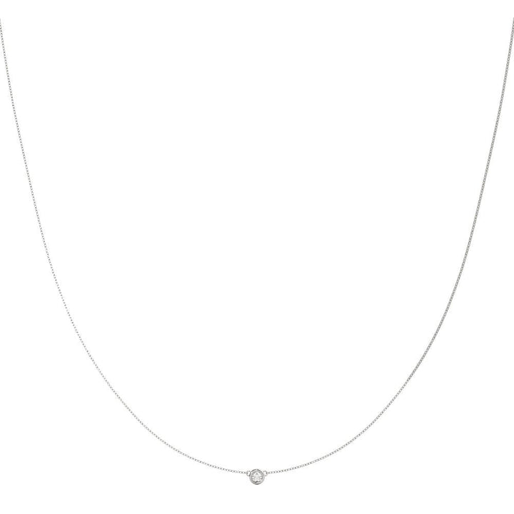 Classic Bezel Set Lab Diamond Pendant