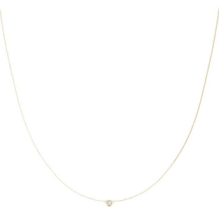 Classic Bezel Set Lab Diamond Pendant