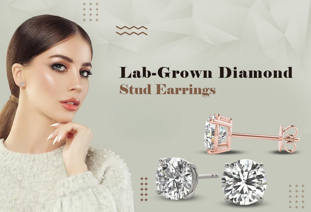 14K white gold earrings, round diamond studs, lab-grown diamonds, ethical jewelry, diamond earrings F-G-H color, VS2-SI1 clarity, screw-back earrings, solitaire diamond studs, white gold jewelry, classic stud earrings, 14K gold diamond earrings, timeless earrings, ethical diamond studs, diamond gift for her, elegant diamond earrings.