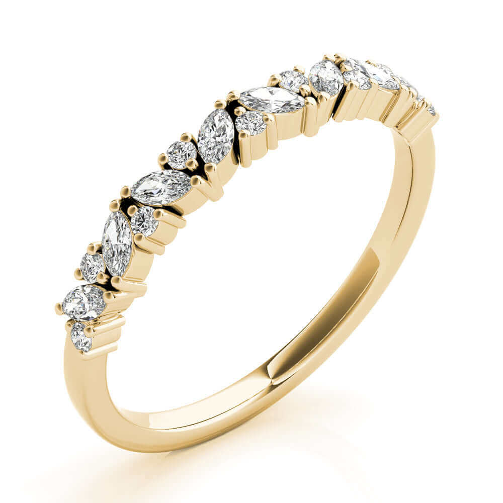 Marquise Diamond Wedding Band Ring