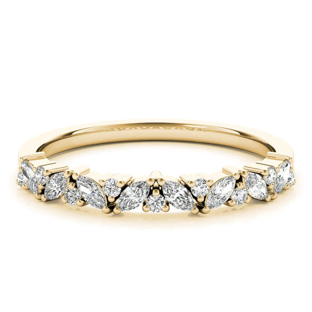 Marquise Diamond Wedding Band Ring