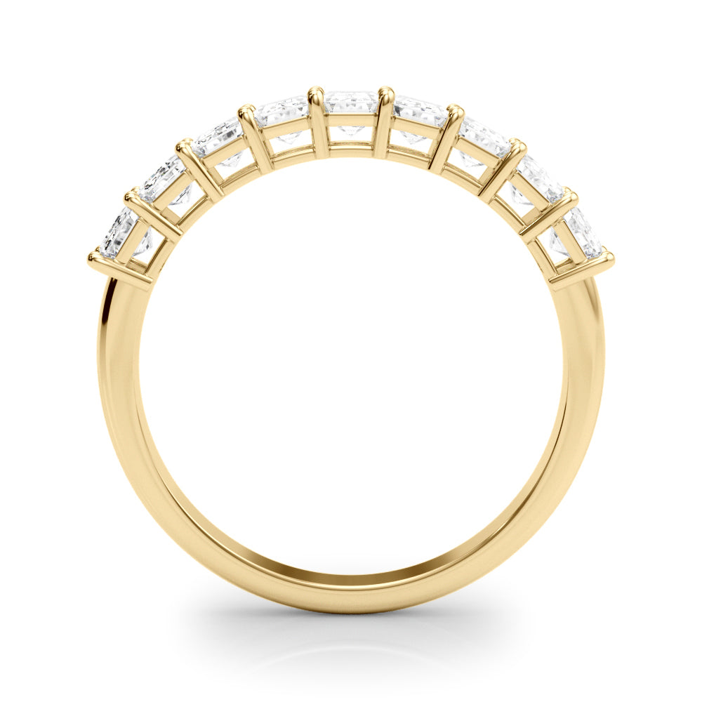 2 Carart Emerald Lab Grown 14K Diamond Nine Stone Anniversary Band for Women (F-G / VS-SI)