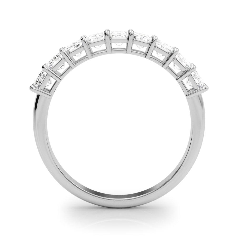 2 Carat Emerald Lab Grown 14K Diamond Nine Stone Anniversary Band for Women (F-G / VS-SI)
