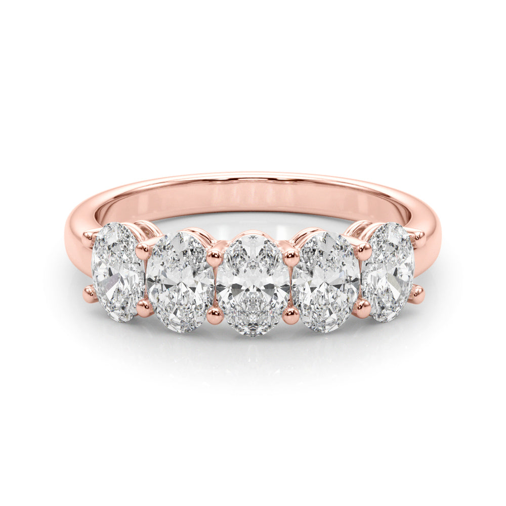 14k Diamond 5 Stone Ring