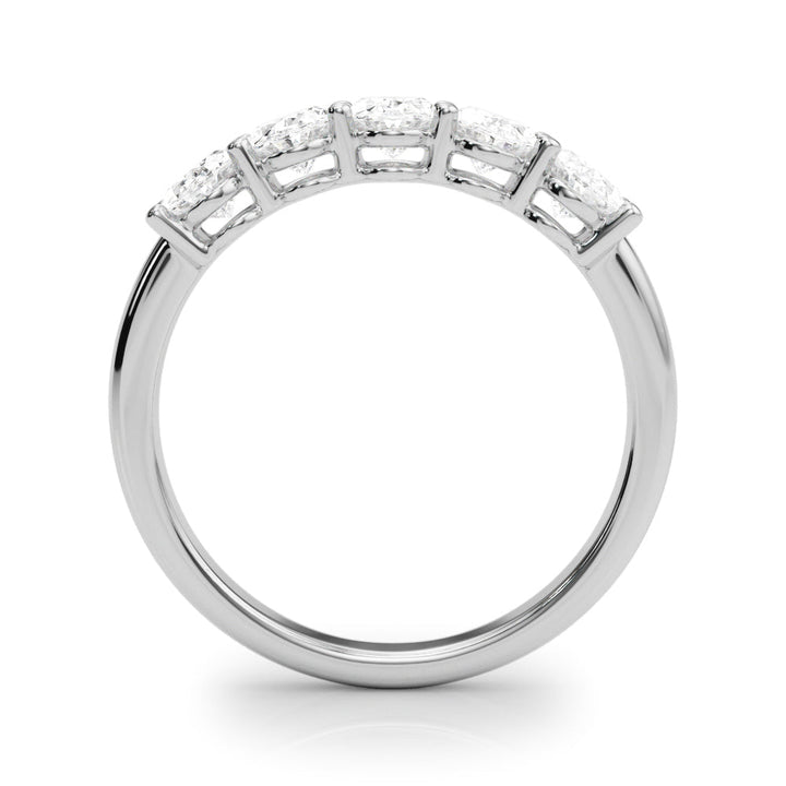 2 Carat Oval Lab Grown 14K Diamond Five Stone Anniversary Band for Women (F-G / VS-SI)