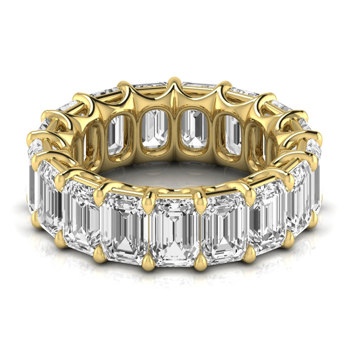 Jewels by Ray Dimoand 14K Gold Emerald Cut Lab Grown Diamond Eternity Band for Women | 14K Gold, Stone Size-0.75 | E-F Color, VS-SI Clarity | 30 Day Free Return