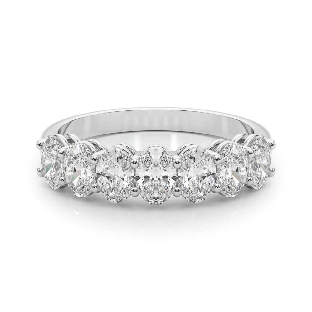 7 Stone Anniversary Band Ring